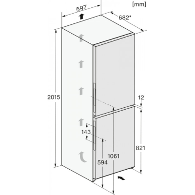 Соло холодильники-морозильники Miele KFN4799AD obsw/matt EU1