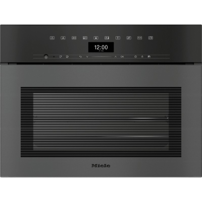 Встраиваемый компактный духовой шкаф с функцией пара Miele DGC 7440 HCX Pro чорний обсідіан матовий