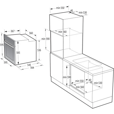 Електрична духова шафа Gorenje BSA6747A04BG