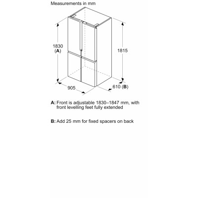 Холодильник типу French Door Siemens KF96NAXEA Холодильник типу French Door Siemens KF96NAXEA