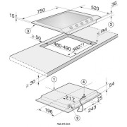 Газова панель конфорок Miele KM 2034