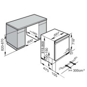 Винна шафа, вбудована під стільницю Miele KWT 6321 UG