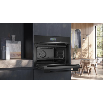 Компактный духовой шкаф с микроволновым режимом Siemens CM678G4S1