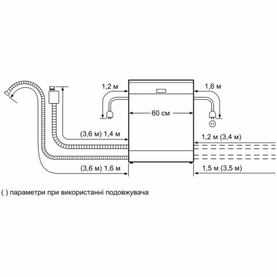 Вбудована посудомийна машина Siemens SN558S02ME