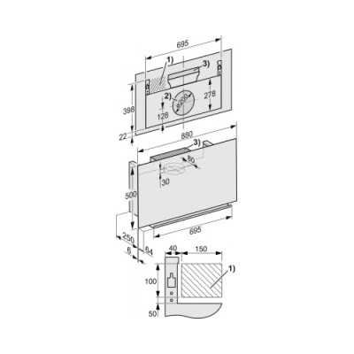 Витяжка декоративна настінна Miele DA 9092 W OBSW