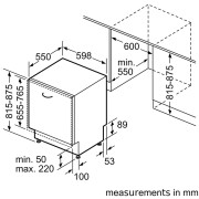 Вбудована посудомийна машина Bosch SMH4ECX28E