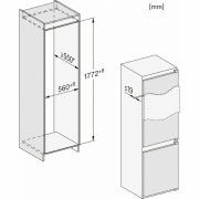 Встраиваемый холодильник с морозильником Miele KDN 7724 E Active
