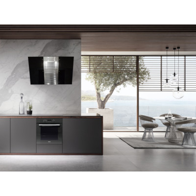 Вытяжка декоративная настенная Miele DA 6096 W чорний обсидіан