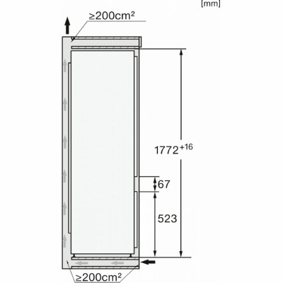 Встраиваемый холодильник с морозильником Miele KF 7731 D