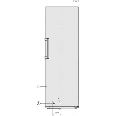 Соло морозильники Miele FN 4772 E ws