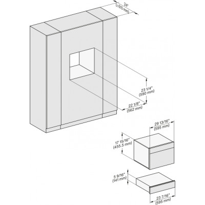 Вбудовувана компактна духова шафа з функцією пари Miele DGC 7840 HCX Pro OBSW Вбудовувана компактна духова шафа з функцією пари Miele DGC 7840 HCX Pro OBSW