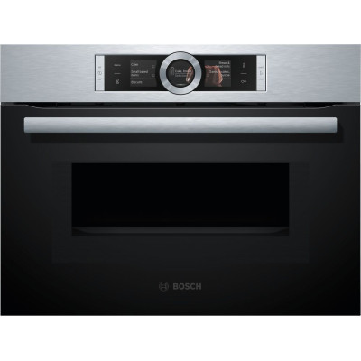 Компактна духова шафа з мікрохвильовим режимом  Bosch CMG636BS1