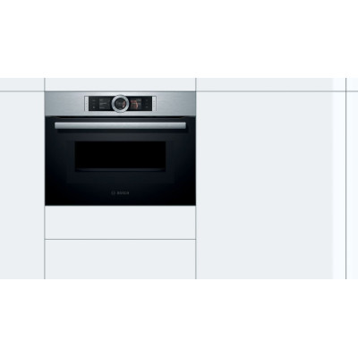Компактна духова шафа з мікрохвильовим режимом  Bosch CMG636BS1