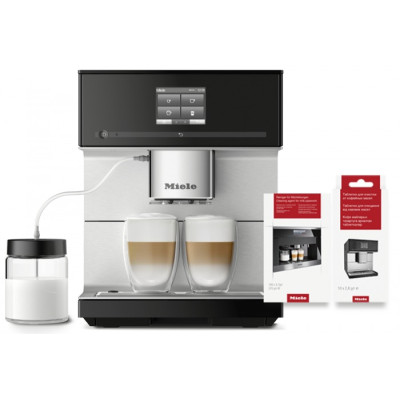 Соло кавомашина CM 7350 чорний обсидіан з комплектом хімії