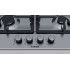 Газова варильна поверхня Bosch PGP6B5O90R