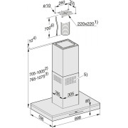 Витяжка декоративна настінна Miele DA 6698 D BRWS