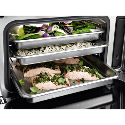 Компактный духовой шкаф с функцией пароварки и микроволновым режимом Miele DGM 7440 OBSW Компактный духовой шкаф с функцией пароварки и микроволновым режимом Miele DGM 7440 OBSW