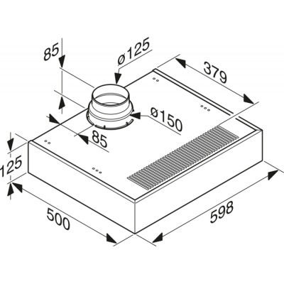 Вбудована витяжка Miele DA 1260