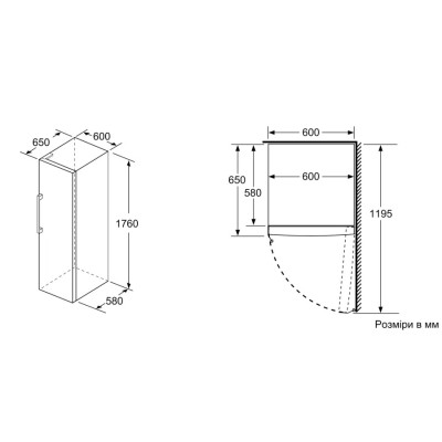 Морозильный шкаф Bosch GSV33VIE0N