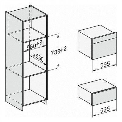 Компактна духова шафа з функцією пароварки і мікрохвильовим режимом Miele DGM 7440 BRWS