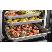 Компактный духовой шкаф с функцией пароварки и микроволновым режимом Miele DGM 7440 BRWS