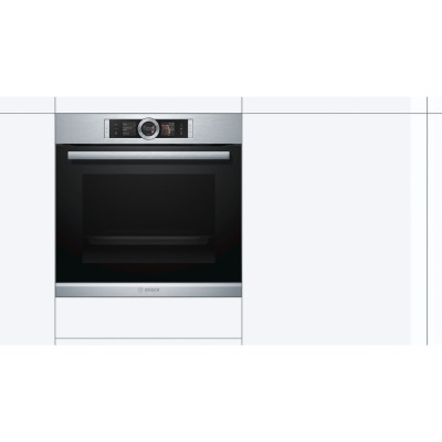 Духова шафа-пароварка Bosch HSG656RS1-(s) (Выставочный образец)