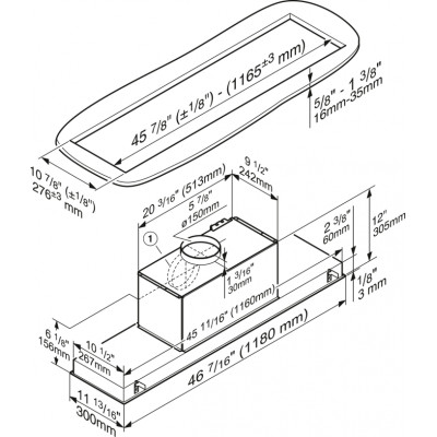 Вбудований витяжний модуль (Extractor units) Miele DA 2628