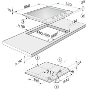 Газова панель конфорок Miele KM 2010