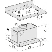Вбудований витяжний модуль (Extractor units) Miele DA 2558 Clean steel