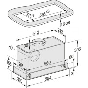 Вбудований витяжний модуль (Extractor units) Miele DA 2668