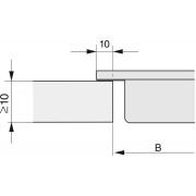 Газова панель конфорок (1 двоконтурна конфорки) Miele CS 7101-1 FL