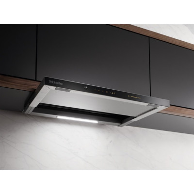 Встроенная вытяжка с плоской выдвижной панелью Miele DAS 4631 OBSW