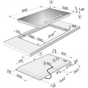 Газовая панель конфорок Miele KM 3054-1 EDST