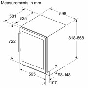 Винна шафа вбудовувана SIEMENS KU21WAHG0