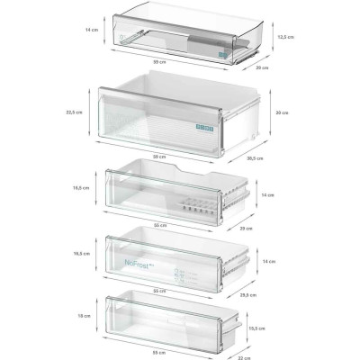 Вбудований двокамерний холодильник Siemens KB96NADD0