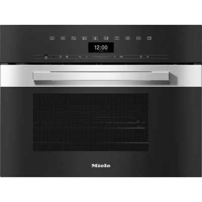 Компактный духовой шкаф с функцией пароварки и микроволновым режимом Miele DGM 7440 EDST/CLST