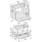 Вбудована витяжка з пласкою висувною панеллю Miele DAS 8630