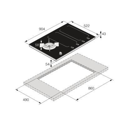 Газовая варочная поверхность ASKO HIG89524MGB1 Газовая варочная поверхность ASKO HIG89524MGB1