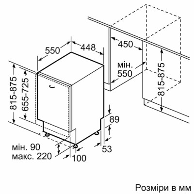 Вбудовувана посудомийна машина Bosch SPV6ZMX65K