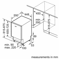 Вбудовувана посудомийна машина Bosch SPV2HMX03K