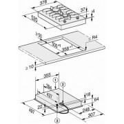 Газова панель конфорок (2 конфорки) Miele CS 7102-1 FL