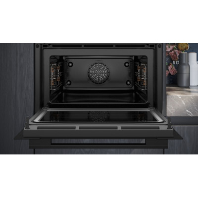 Компактный духовой шкаф с микроволновым режимом Siemens CM724G1B1 Компактный духовой шкаф с микроволновым режимом Siemens CM724G1B1