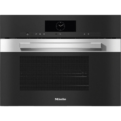 Компактный духовой шкаф с функцией пароварки и микроволновым режимом Miele DGM 7840 CLST