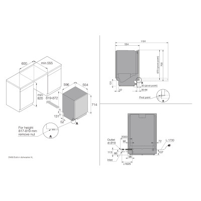 Посудомоечная машина ASKO DBI745MIQ.BS