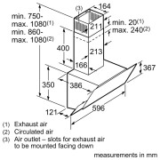 Вытяжка Bosch DWK66PJ60T