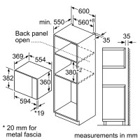 Вбудована мікрохвильова піч Siemens BE555LMS0