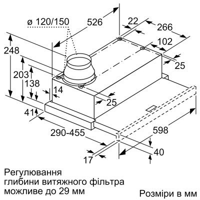 Витяжка Bosch DFM064W50
