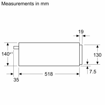 Шафа для підігрівання посуду Siemens BI710C1B1