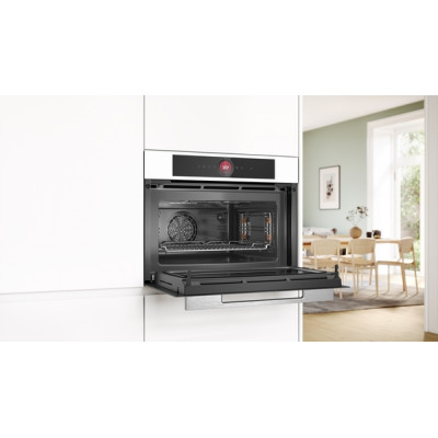 Компактный духовой шкаф с микроволновым режимом Bosch CMG7241W1