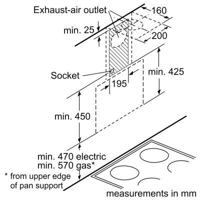 Вытяжка Bosch DWK66AJ60T